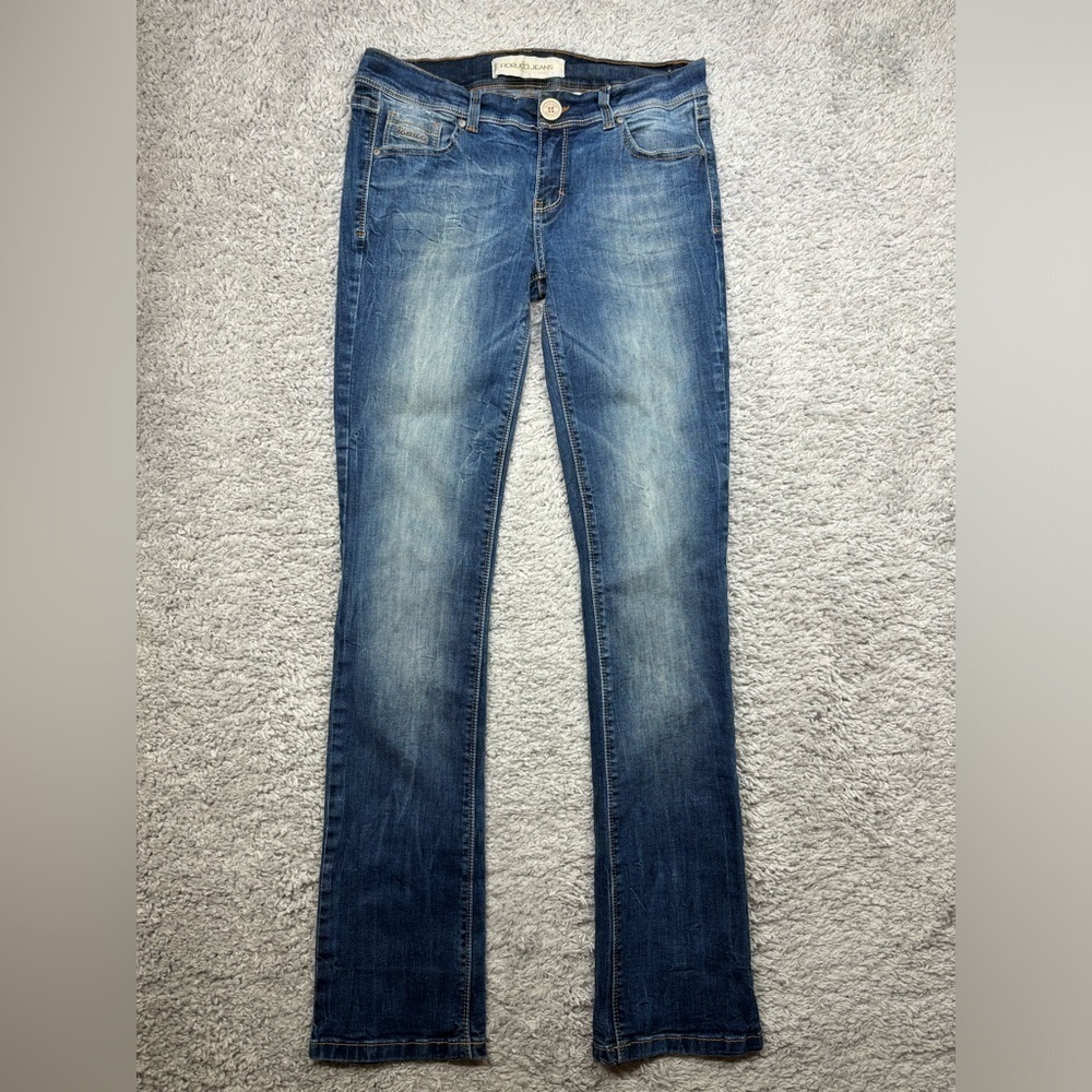 Fiorucci Jeans Womens Boot Cut Regular Wash Denim Classic Luxury Designer